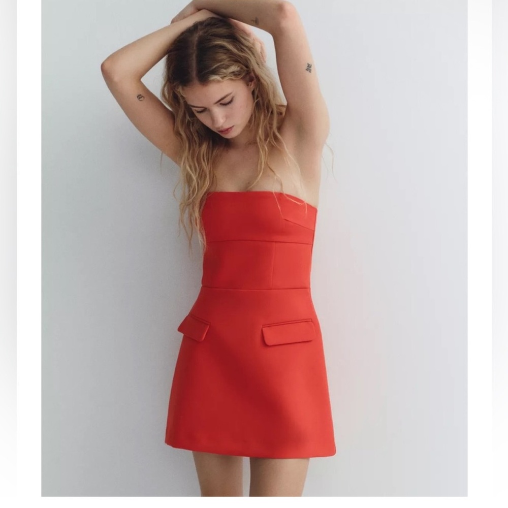 Zara orange dress 3067/311